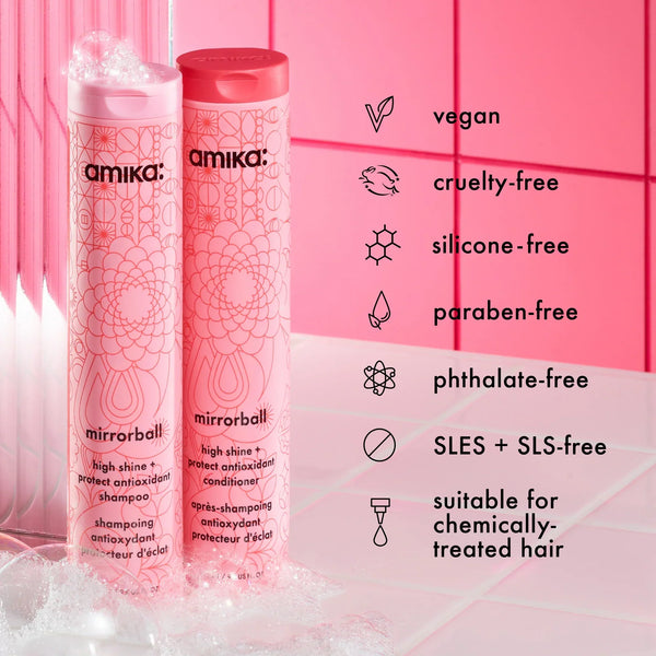 mirrorball high shine + protect antioxidant shampoo - 9.2 oz / 275 ml