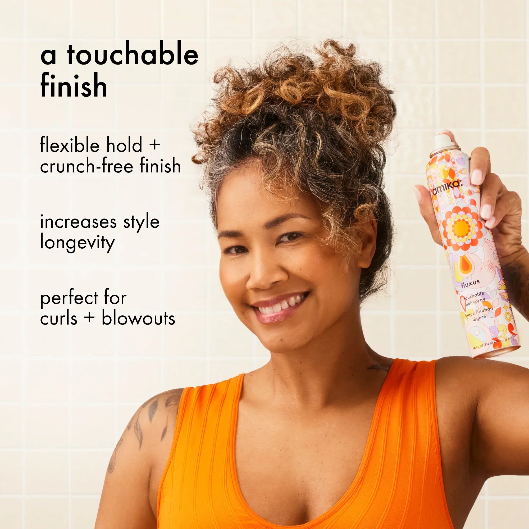 fluxus touchable, flexible hold hairspray - 8.2 oz / 270 ml Secondary image