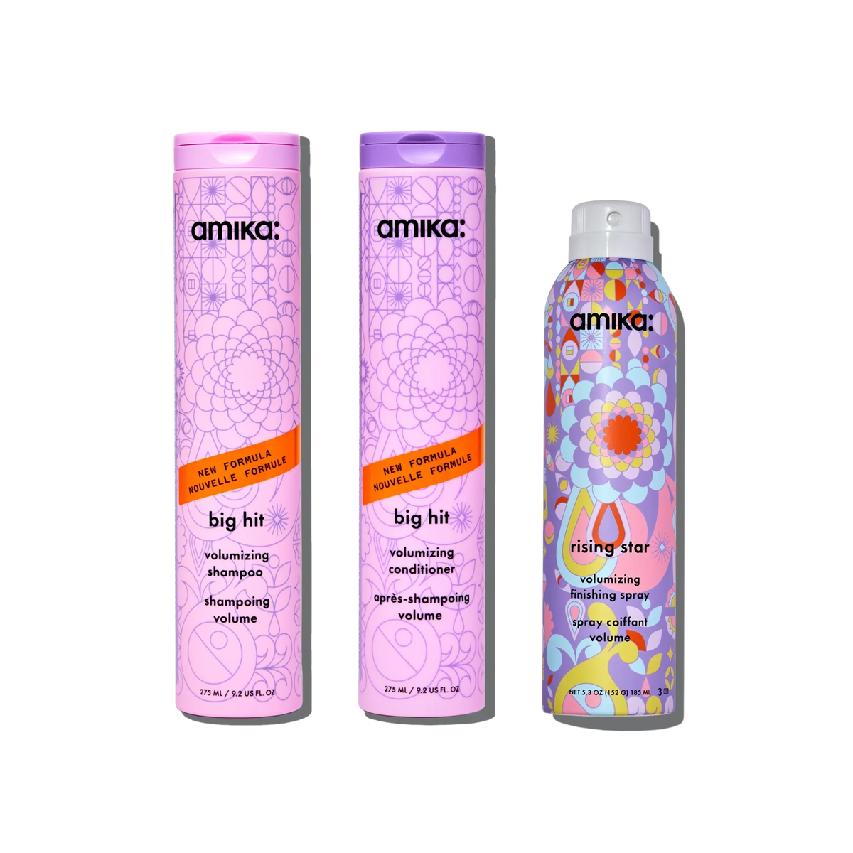 iconic volume wash + style set big hit volumizing shampoo + conditioner + rising star volumizing spray Main image