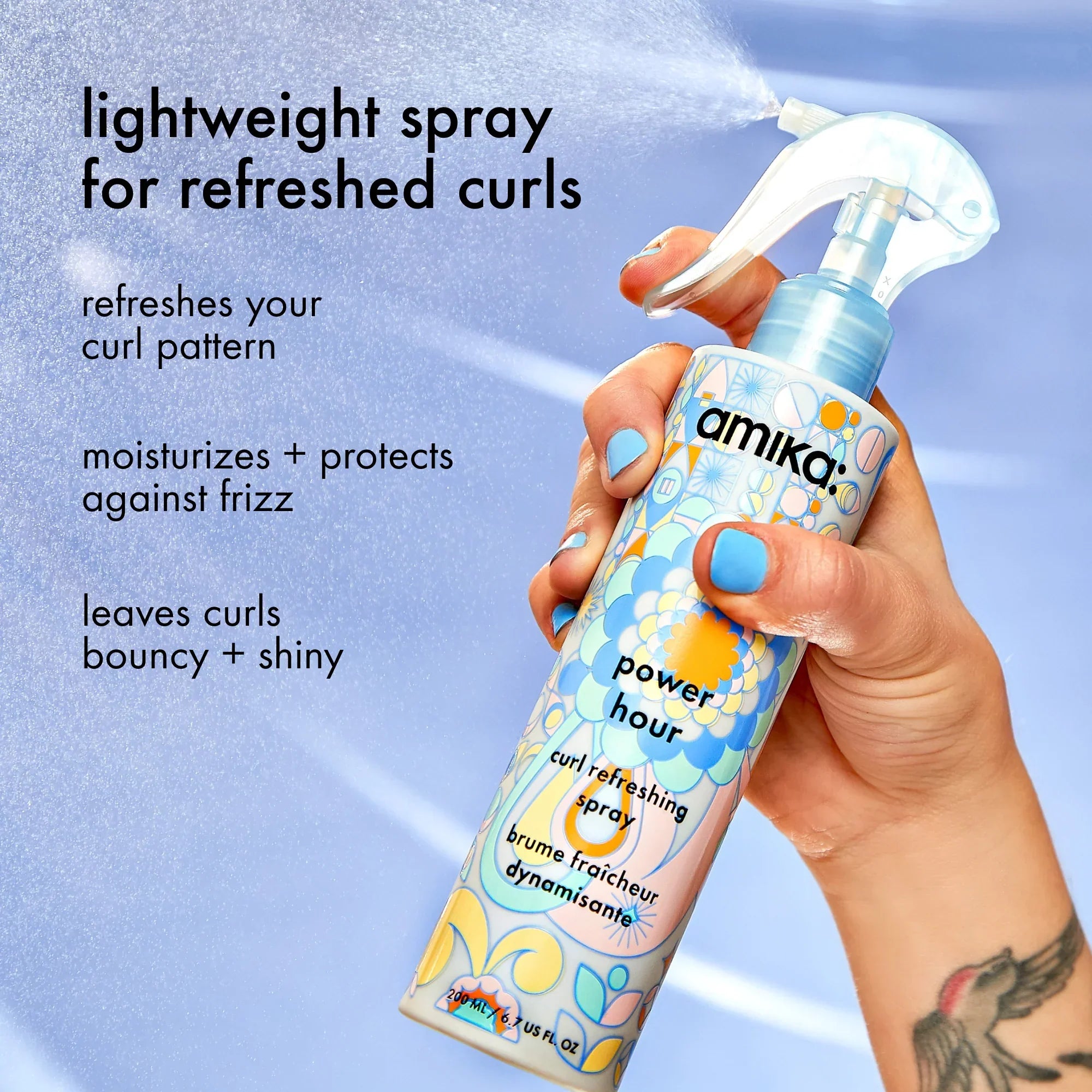 power hour curl hair refreshing spray Secondary image