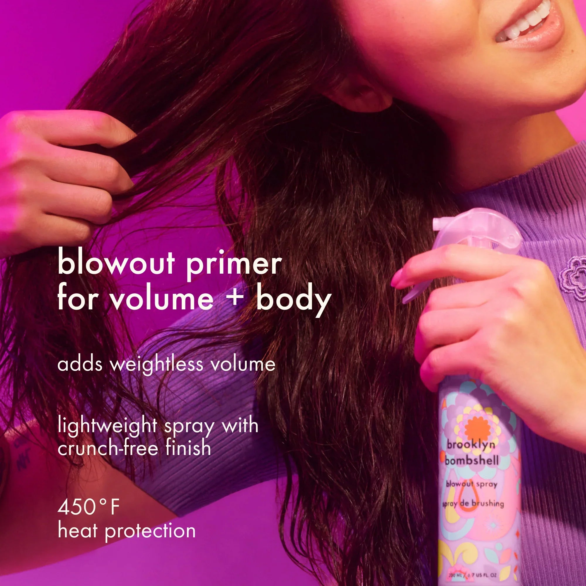 brooklyn bombshell blowout + blow dry spray - 6.7 oz / 200 ml Secondary image