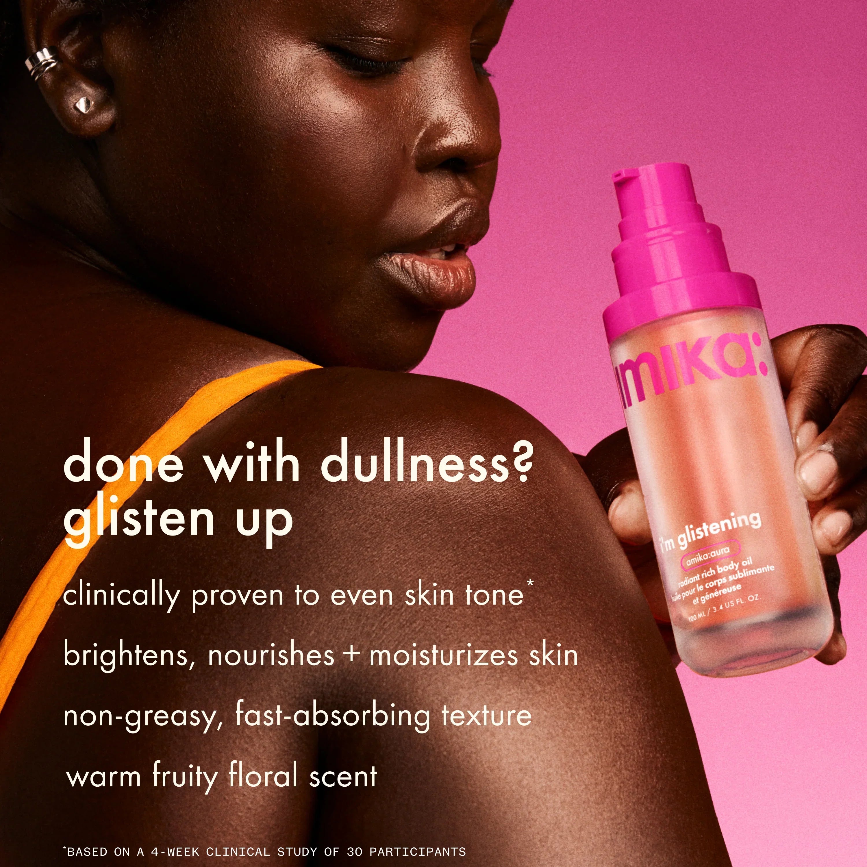 i'm glistening radiant rich body oil Secondary image